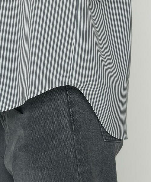 COMME CA COMFORT / コムサ・コンフォート（Lサイズ） シャツ・ブラウス | 〔 TALLサイズ 〕 デシンストライププリント ボウタイシャツ | 詳細9