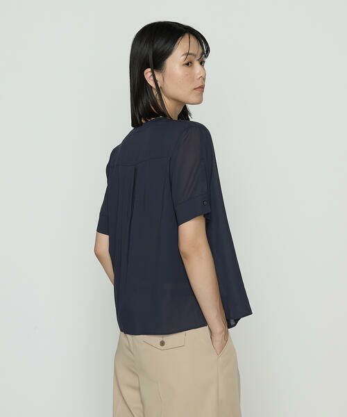 COMME CA COMFORT / コムサ・コンフォート（Lサイズ） シャツ・ブラウス | 〔 TALLサイズ 〕 ドライシアーツイル シャツブラウス | 詳細17