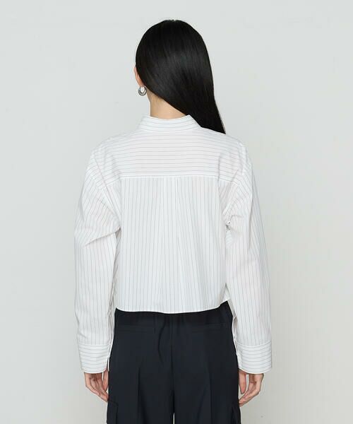 COMME CA COMFORT / コムサ・コンフォート（Lサイズ） シャツ・ブラウス | 〔 TALLサイズ 〕 ストライプタイプライター／バルキーオックスフォード シャツ | 詳細7