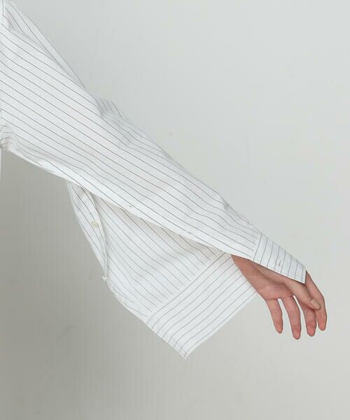 COMME CA COMFORT / コムサ・コンフォート（Lサイズ） シャツ・ブラウス | 〔 TALLサイズ 〕 ストライプタイプライター／バルキーオックスフォード シャツ | 詳細11