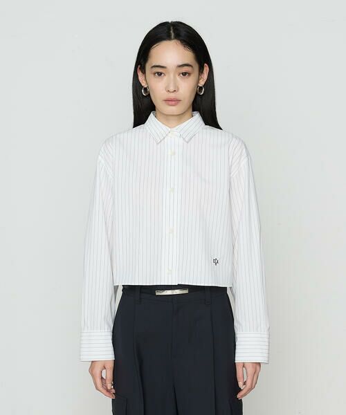 COMME CA COMFORT / コムサ・コンフォート（Lサイズ） シャツ・ブラウス | 〔 TALLサイズ 〕 ストライプタイプライター／バルキーオックスフォード シャツ | 詳細5