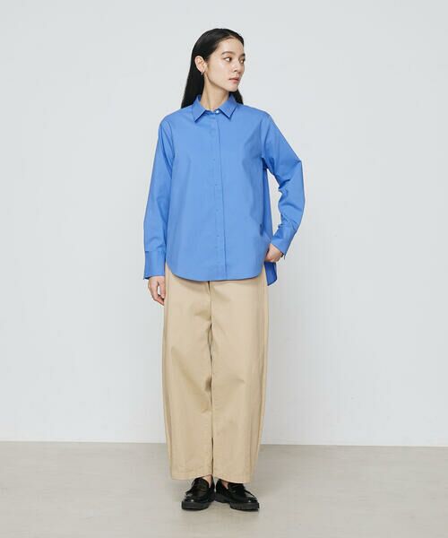 COMME CA COMFORT / コムサ・コンフォート（Lサイズ） シャツ・ブラウス | 〔 TALLサイズ 〕 ストライプタイプライター／バルキーオックスフォード クロップドシャツ | 詳細17