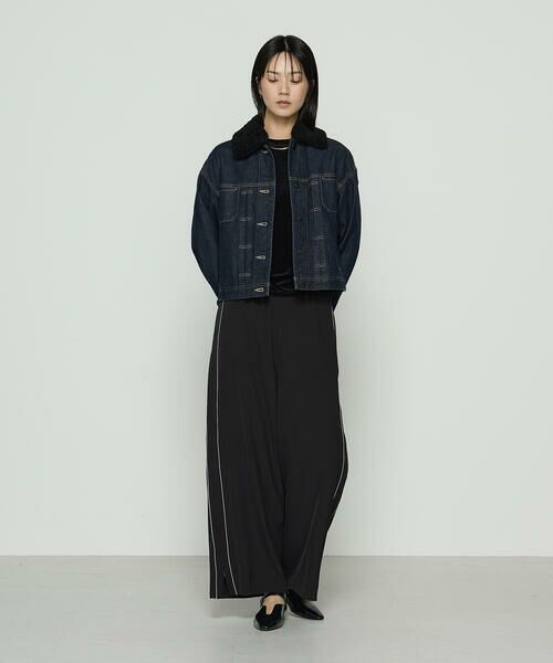 COMME CA COMFORT / コムサ・コンフォート（Lサイズ） カットソー | 〔 TALLサイズ 〕 シアーベロア ラウンドネックプルオーバー | 詳細5