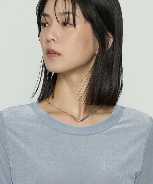 COMME CA COMFORT / コムサ・コンフォート（Lサイズ） カットソー | 〔 TALLサイズ 〕 シアーベロア ラウンドネックプルオーバー | 詳細13