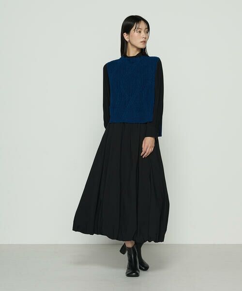 COMME CA COMFORT / コムサ・コンフォート（Lサイズ） ロング・マキシ丈スカート | 〔 TALLサイズ 〕 エアリータフタ バルーンスカート | 詳細1