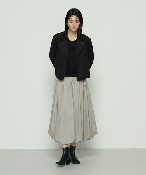 COMME CA COMFORT / コムサ・コンフォート（Lサイズ） ロング・マキシ丈スカート | 〔 TALLサイズ 〕 エアリータフタ バルーンスカート | 詳細11