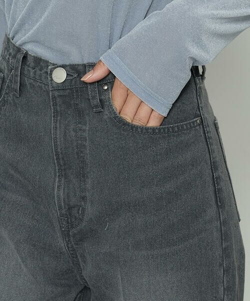 COMME CA COMFORT / コムサ・コンフォート（Lサイズ） デニムパンツ | 〔 TALLサイズ 〕 10.5オンスセンタープレス ワイドデニムパンツ | 詳細10