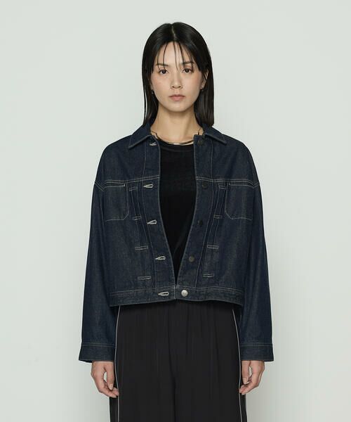 COMME CA COMFORT / コムサ・コンフォート（Lサイズ） Gジャン・デニムジャケット | 〔 TALLサイズ 〕10.5オンス空紡デニム フェイクファー襟付きデニムジャケット | 詳細13