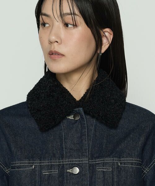 COMME CA COMFORT / コムサ・コンフォート（Lサイズ） Gジャン・デニムジャケット | 〔 TALLサイズ 〕10.5オンス空紡デニム フェイクファー襟付きデニムジャケット | 詳細17