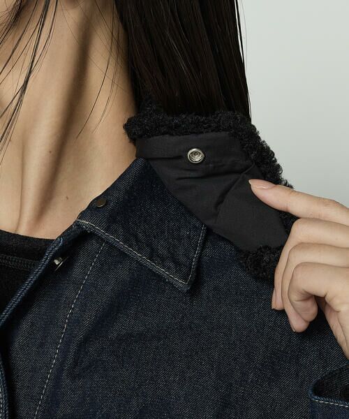 COMME CA COMFORT / コムサ・コンフォート（Lサイズ） Gジャン・デニムジャケット | 〔 TALLサイズ 〕10.5オンス空紡デニム フェイクファー襟付きデニムジャケット | 詳細19