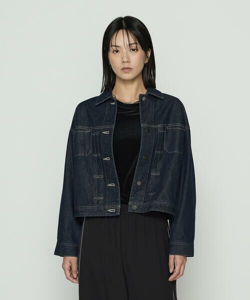 COMME CA COMFORT / コムサ・コンフォート（Lサイズ） Gジャン・デニムジャケット | 〔 TALLサイズ 〕10.5オンス空紡デニム フェイクファー襟付きデニムジャケット | 詳細12