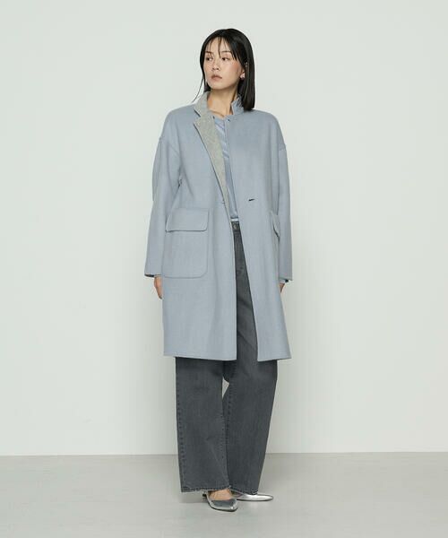 COMME CA COMFORT / コムサ・コンフォート（Lサイズ） その他アウター | 〔 TALLサイズ 〕 ジーロンWフェイスアンチピリングリバーシブルコート | 詳細3