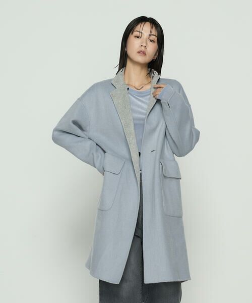 COMME CA COMFORT / コムサ・コンフォート（Lサイズ） その他アウター | 〔 TALLサイズ 〕 ジーロンWフェイスアンチピリングリバーシブルコート | 詳細5