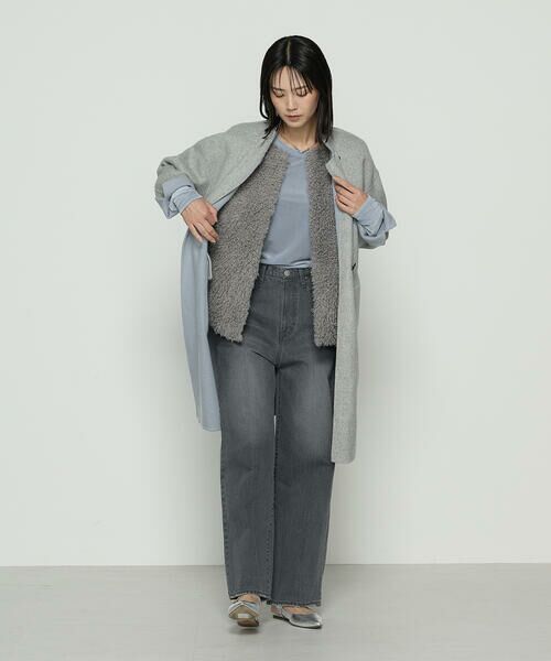 COMME CA COMFORT / コムサ・コンフォート（Lサイズ） ベスト | 〔 TALLサイズ 〕 シープボア調フェイクファージレ | 詳細13