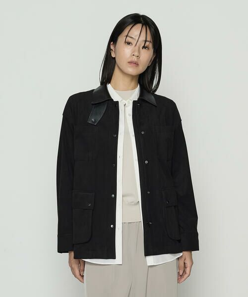 COMME CA COMFORT / コムサ・コンフォート（Lサイズ） その他アウター | 〔 TALLサイズ 〕 ストレッチスエード調 ブルゾン | 詳細3