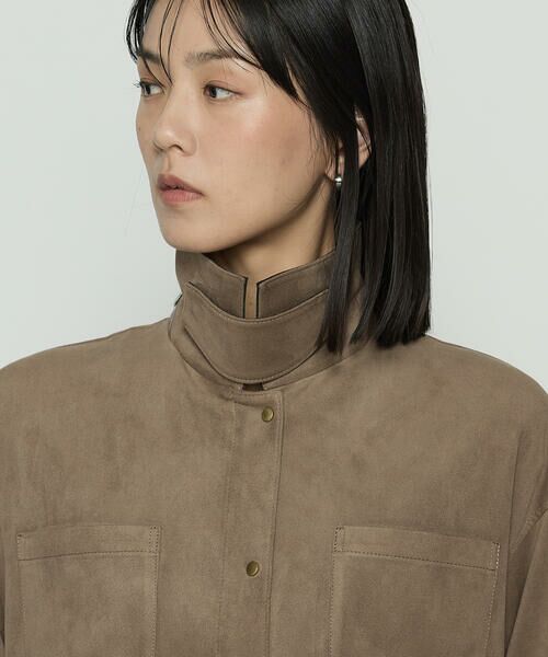 COMME CA COMFORT / コムサ・コンフォート（Lサイズ） その他アウター | 〔 TALLサイズ 〕 ストレッチスエード調 ブルゾン | 詳細16