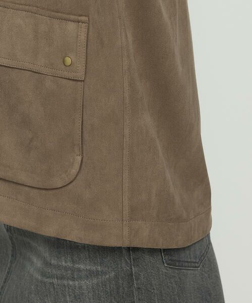 COMME CA COMFORT / コムサ・コンフォート（Lサイズ） その他アウター | 〔 TALLサイズ 〕 ストレッチスエード調 ブルゾン | 詳細22