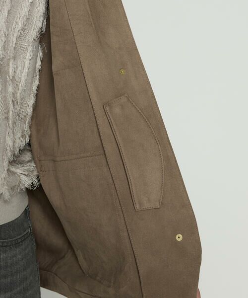 COMME CA COMFORT / コムサ・コンフォート（Lサイズ） その他アウター | 〔 TALLサイズ 〕 ストレッチスエード調 ブルゾン | 詳細24