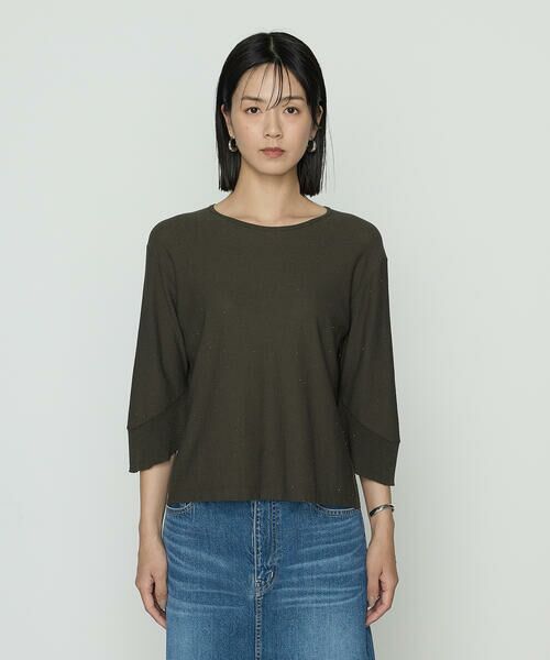 COMME CA COMFORT / コムサ・コンフォート（Lサイズ） ニット・セーター | 〔 TALLサイズ 〕 天竺裏目編み スパンコールニットプルオーバー | 詳細8