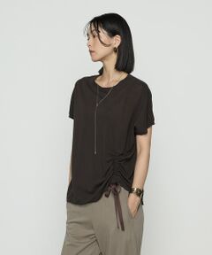 COMME CA COMFORT / コムサ・コンフォート（Lサイズ） Tシャツ | 〔 +サイズ 〕 和紙ジャージー ドローイングTシャツ