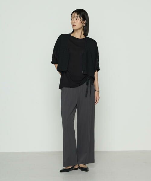 COMME CA COMFORT / コムサ・コンフォート（Lサイズ） Tシャツ | 〔 +サイズ 〕 和紙ジャージー ドローイングTシャツ | 詳細13