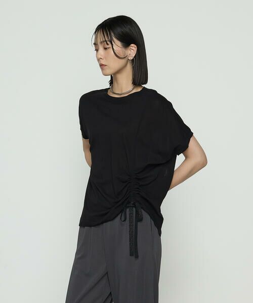 COMME CA COMFORT / コムサ・コンフォート（Lサイズ） Tシャツ | 〔 +サイズ 〕 和紙ジャージー ドローイングTシャツ | 詳細14