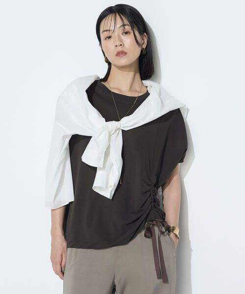 COMME CA COMFORT / コムサ・コンフォート（Lサイズ） Tシャツ | 〔 +サイズ 〕 和紙ジャージー ドローイングTシャツ | 詳細23