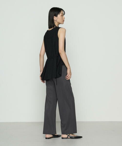 COMME CA COMFORT / コムサ・コンフォート(Lサイズ) その他パンツ | 〔 +サイズ 〕 ハイテンションポンチ ワイドパンツ | 詳細1