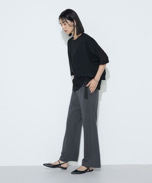 COMME CA COMFORT / コムサ・コンフォート(Lサイズ) その他パンツ | 〔 +サイズ 〕 ハイテンションポンチ ワイドパンツ | 詳細9