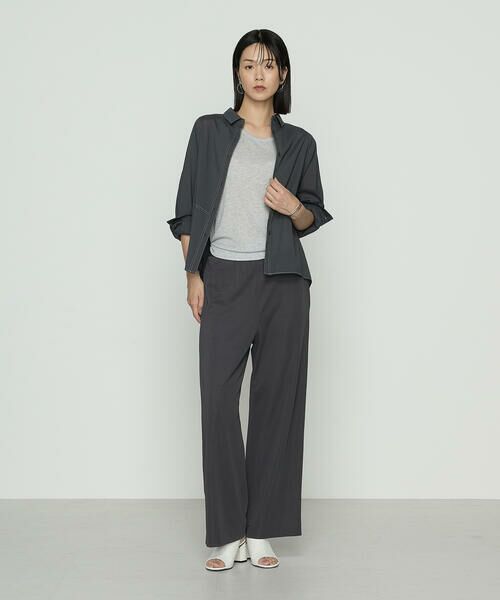 COMME CA COMFORT / コムサ・コンフォート(Lサイズ) その他パンツ | 〔 +サイズ 〕 ハイテンションポンチ ワイドパンツ | 詳細6