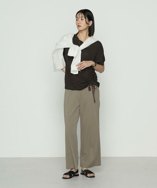 COMME CA COMFORT / コムサ・コンフォート(Lサイズ) その他パンツ | 〔 +サイズ 〕 ハイテンションポンチ ワイドパンツ | 詳細25