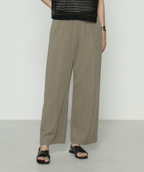 COMME CA COMFORT / コムサ・コンフォート(Lサイズ) その他パンツ | 〔 +サイズ 〕 ハイテンションポンチ ワイドパンツ(20:モカカーキ)