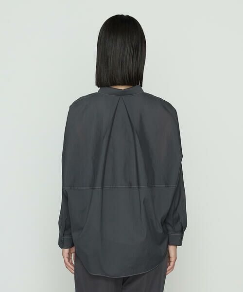 COMME CA COMFORT / コムサ・コンフォート（Lサイズ） シャツ・ブラウス | 〔 +サイズ 〕 ドライオーガンジー ステッチワークドルマンシャツ | 詳細16