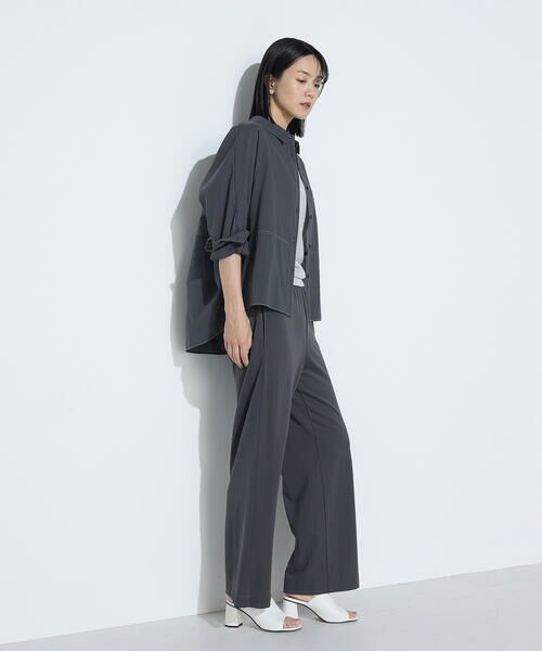 COMME CA COMFORT / コムサ・コンフォート（Lサイズ） シャツ・ブラウス | 〔 +サイズ 〕 ドライオーガンジー ステッチワークドルマンシャツ | 詳細22