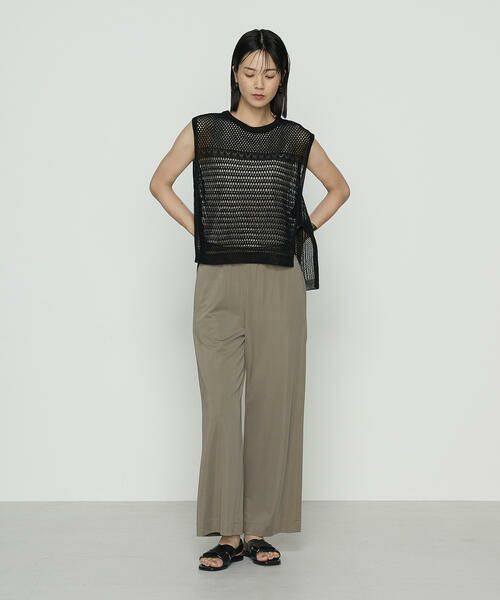 COMME CA COMFORT / コムサ・コンフォート（Lサイズ） ニット・セーター | 〔 +サイズ 〕 コイルヤーン レーシーベスト | 詳細16