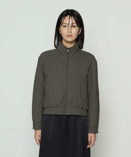 COMME CA COMFORT / コムサ・コンフォート（Lサイズ） その他アウター | 〔 TALLサイズ 〕 ドビーガンクラブチェック リバーシブルショートダウンブルゾン | 詳細9