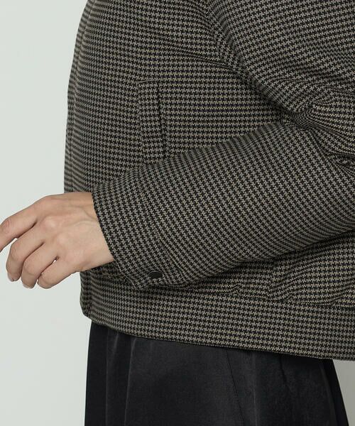 COMME CA COMFORT / コムサ・コンフォート（Lサイズ） その他アウター | 〔 TALLサイズ 〕 ドビーガンクラブチェック リバーシブルショートダウンブルゾン | 詳細13