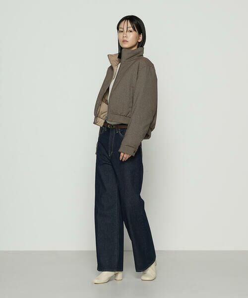 COMME CA COMFORT / コムサ・コンフォート（Lサイズ） その他アウター | 〔 TALLサイズ 〕 ドビーガンクラブチェック リバーシブルショートダウンブルゾン | 詳細20