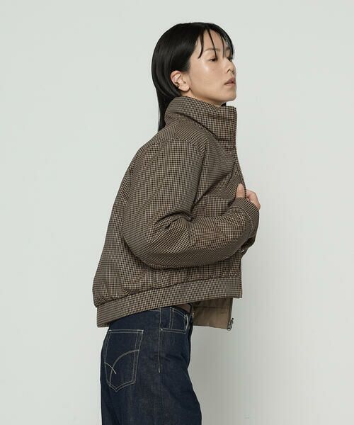 COMME CA COMFORT / コムサ・コンフォート（Lサイズ） その他アウター | 〔 TALLサイズ 〕 ドビーガンクラブチェック リバーシブルショートダウンブルゾン | 詳細22