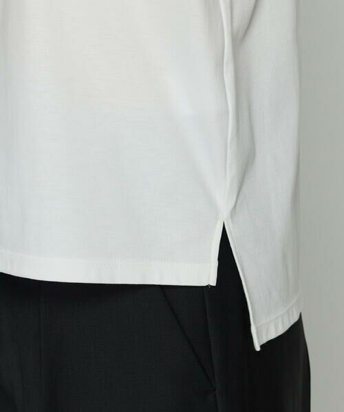 COMME CA COMFORT / コムサ・コンフォート（Lサイズ） Tシャツ | 〔 TALLサイズ 〕 スーピマバイオシルスムース ビジュー刺繍Tシャツ | 詳細9
