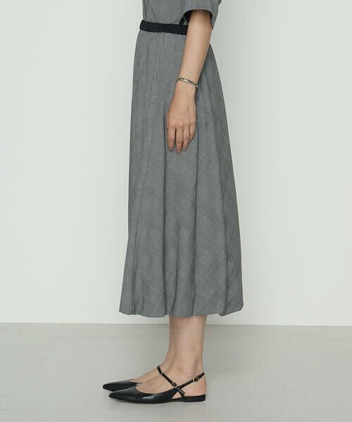 COMME CA COMFORT / コムサ・コンフォート（Lサイズ） ロング・マキシ丈スカート | 〔 TALLサイズ 〕 シアーグレンチェック バルーンスカート | 詳細4