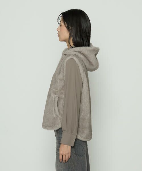 COMME CA COMFORT / コムサ・コンフォート（Lサイズ） ベスト | 〔 TALLサイズ 〕 エコファー リバーシブルジレ | 詳細7