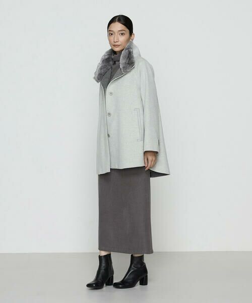 COMME CA COMFORT / コムサ・コンフォート（Lサイズ） その他アウター | 〔 TALLサイズ 〕 アンゴラウール ・Aラインショートコート | 詳細2