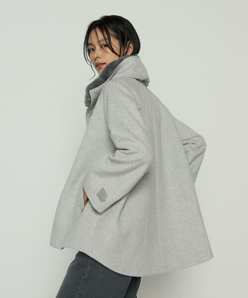 COMME CA COMFORT / コムサ・コンフォート（Lサイズ） その他アウター | 〔 TALLサイズ 〕 アンゴラウール ・Aラインショートコート | 詳細6