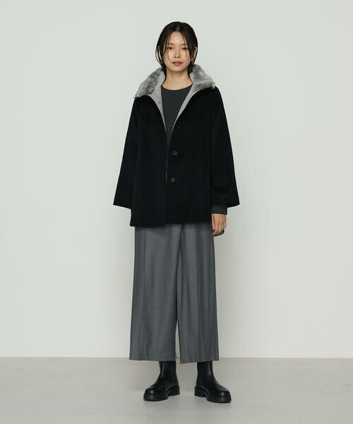 COMME CA COMFORT / コムサ・コンフォート（Lサイズ） その他アウター | 〔 TALLサイズ 〕 アンゴラウール ・Aラインショートコート | 詳細7