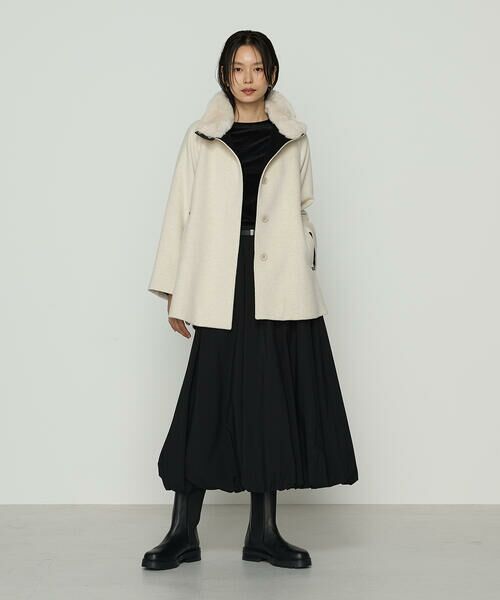 COMME CA COMFORT / コムサ・コンフォート（Lサイズ） その他アウター | 〔 TALLサイズ 〕 アンゴラウール ・Aラインショートコート | 詳細14
