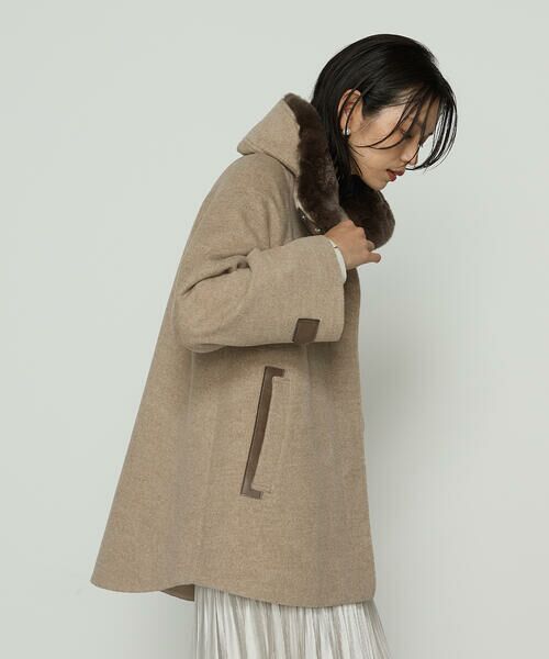 COMME CA COMFORT / コムサ・コンフォート（Lサイズ） その他アウター | 〔 TALLサイズ 〕 アンゴラウール ・Aラインショートコート | 詳細27