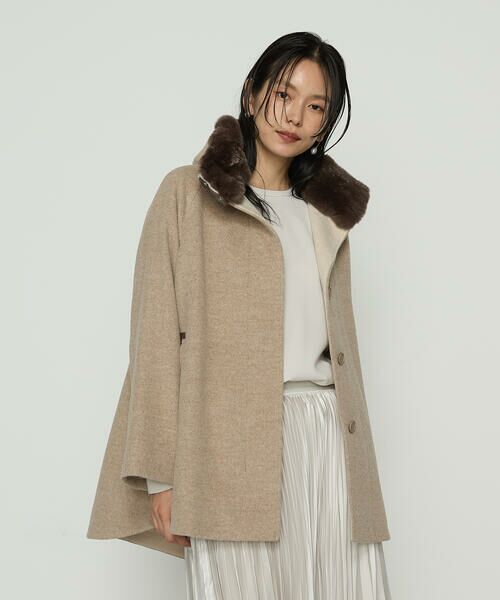 COMME CA COMFORT / コムサ・コンフォート（Lサイズ） その他アウター | 〔 TALLサイズ 〕 アンゴラウール ・Aラインショートコート | 詳細29