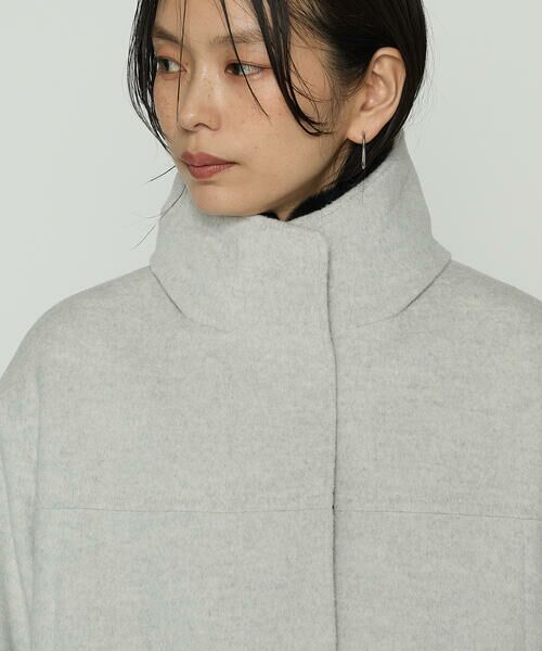 COMME CA COMFORT / コムサ・コンフォート（Lサイズ） その他アウター | 〔 TALLサイズ 〕 アンゴラウール スタンドフーデットコート | 詳細14