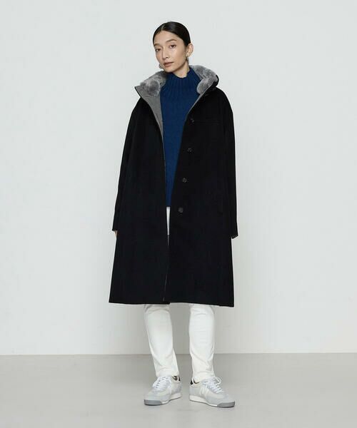COMME CA COMFORT / コムサ・コンフォート（Lサイズ） その他アウター | 〔 TALLサイズ 〕 アンゴラウール スタンドフーデットコート | 詳細24